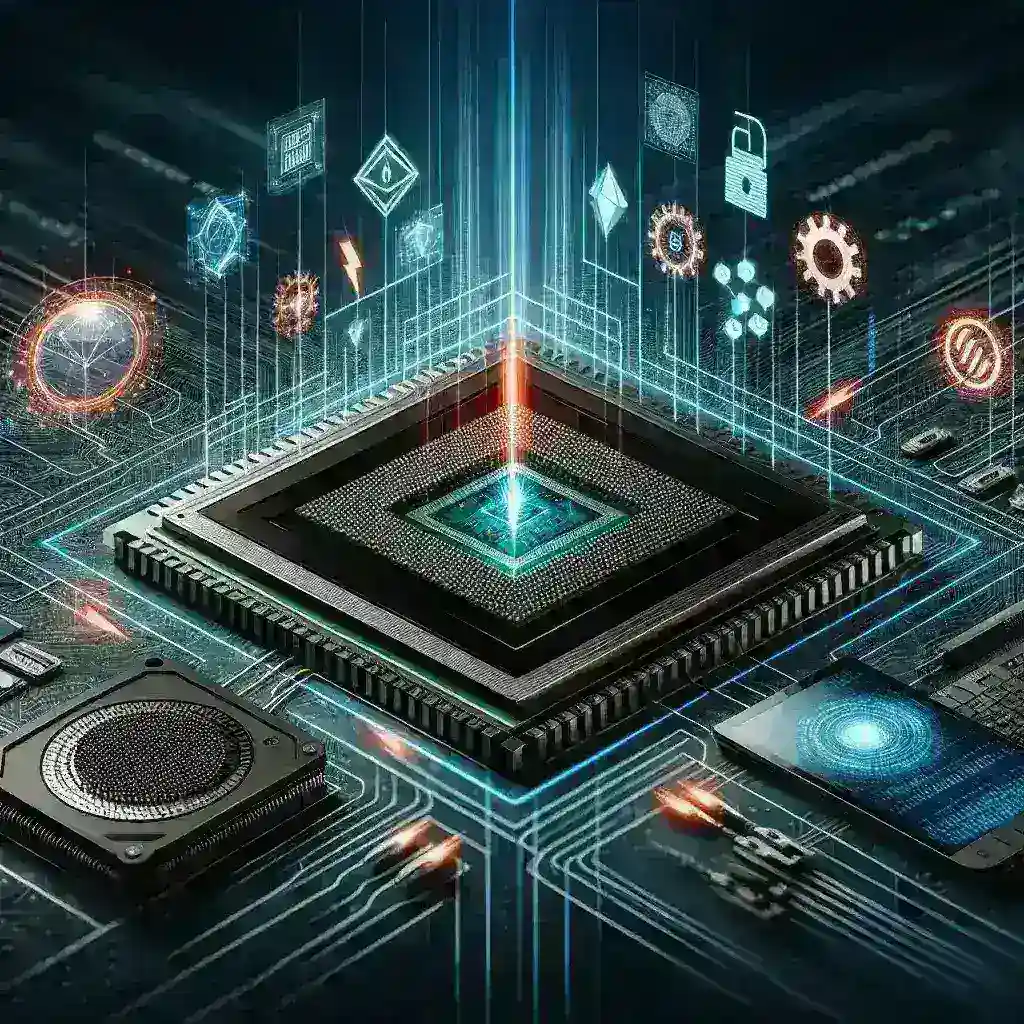 "Qualcomm Snapdragon X Plus chip showcased for ARM laptops, highlighting its innovative design and enhanced performance for improved efficiency in mobile computing."