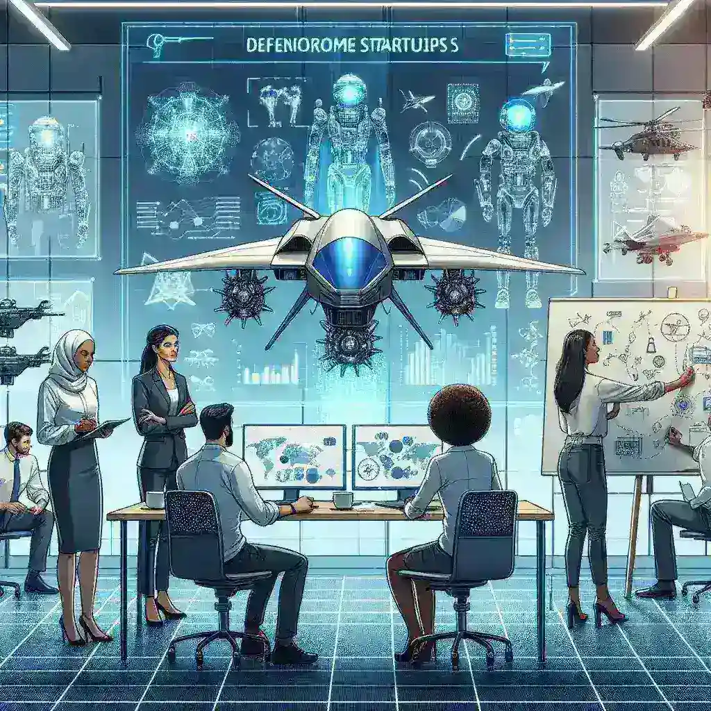 "Autonomous defense technology developed by Anduril Industries, showcasing advanced robotics and AI systems for military applications."