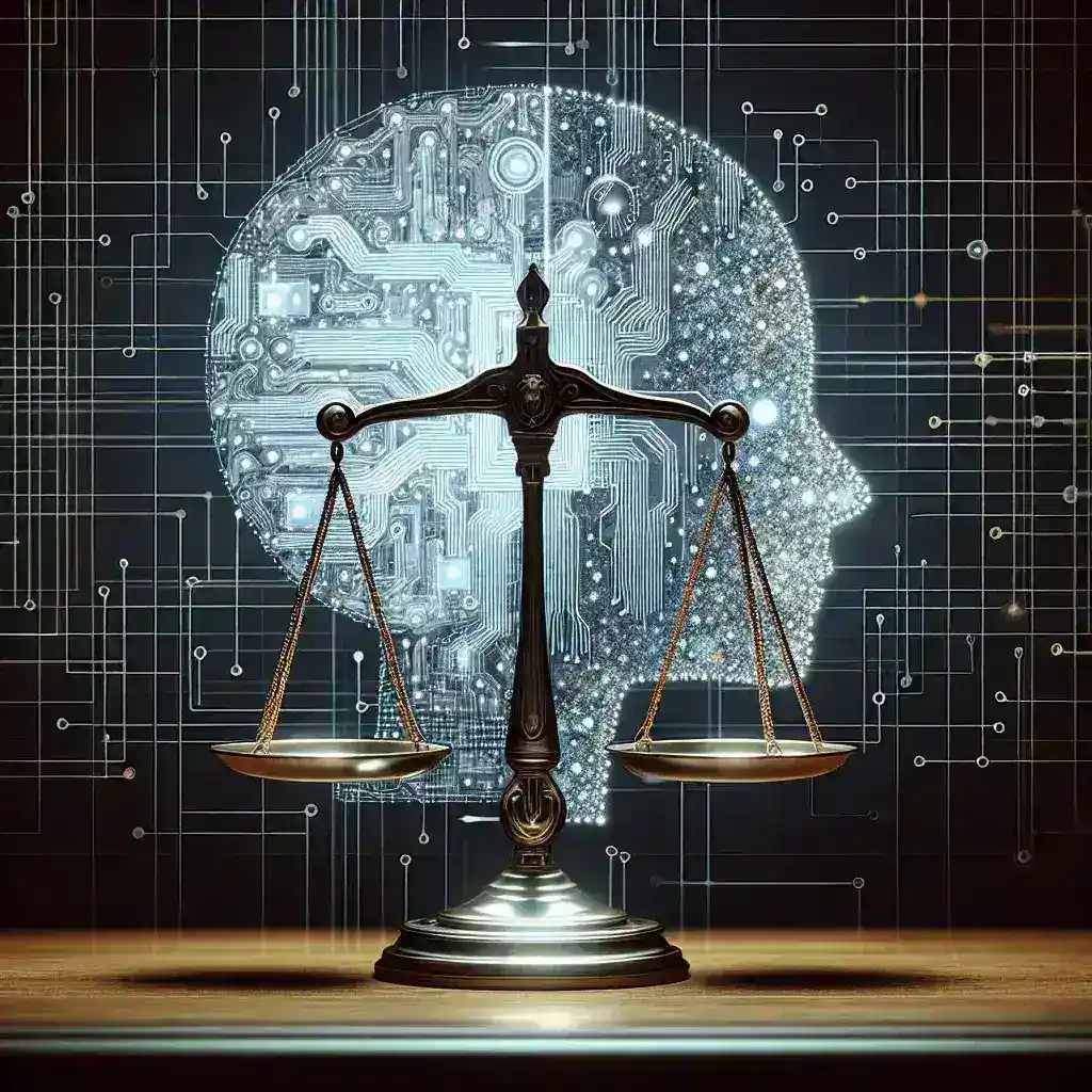 "Visual representation of AI image generation technology, depicting a computer screen displaying various AI-generated artwork, symbolizing the legal implications of copyright for creators in the context of AI image generators."